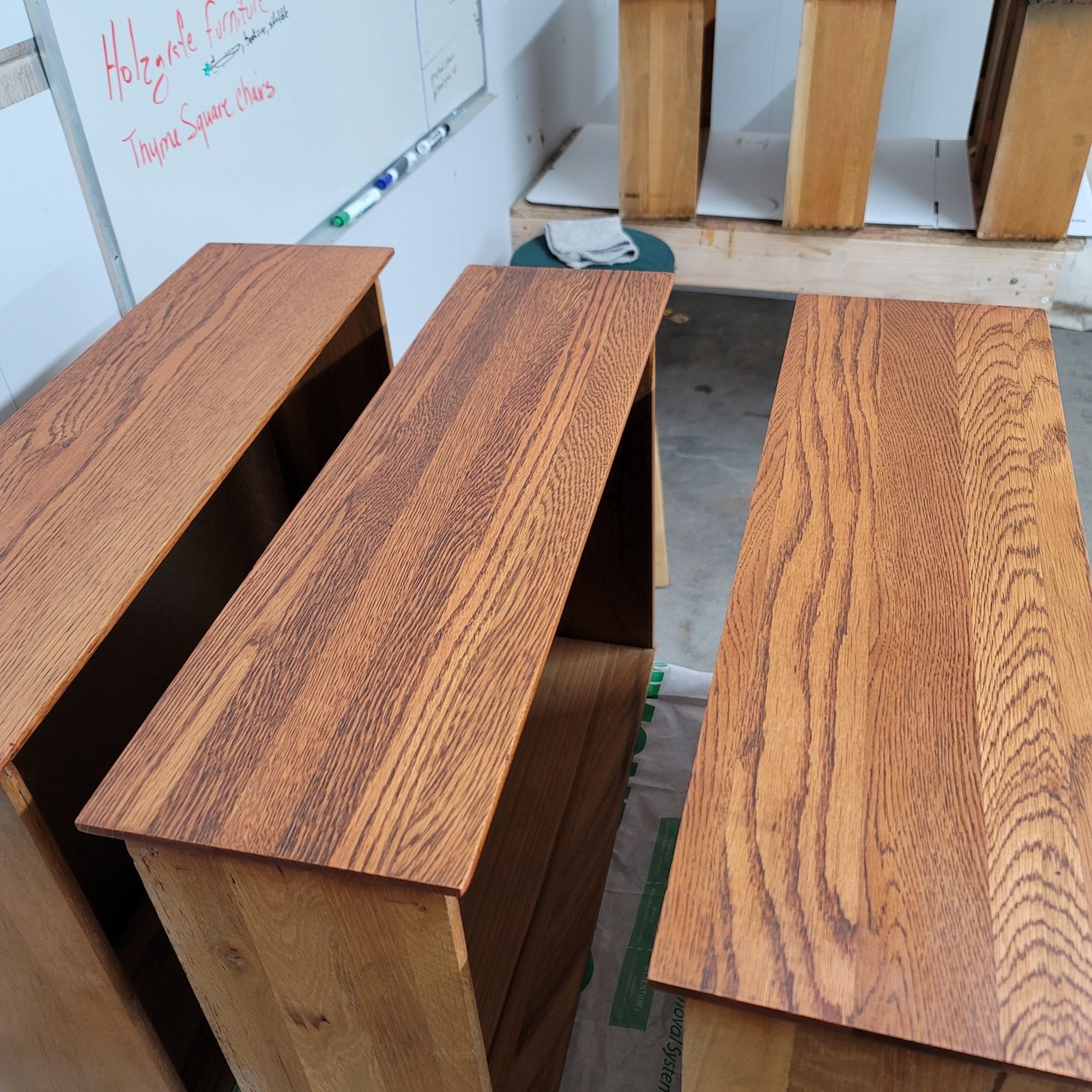 matching oak casework tops after