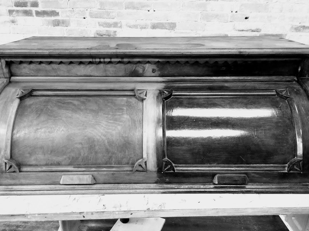 It is Refinished Stripping